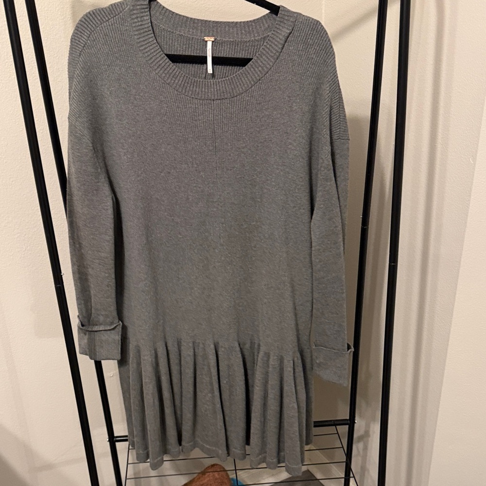 Free People Gray Knit Dress